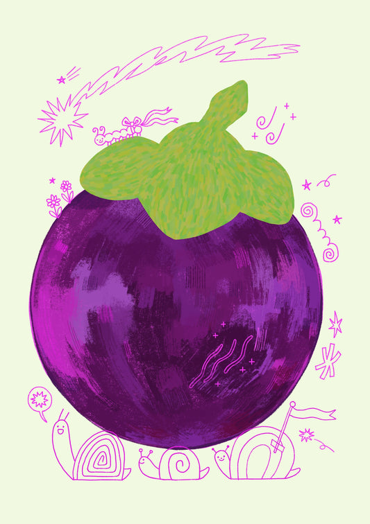Mangosteen Party Print